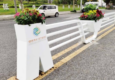乘风破浪花箱护栏