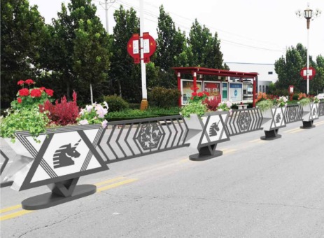仲夏夜之梦道路花箱护栏